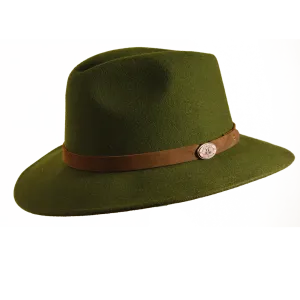 Clancy Wool Felt Hat In Loden Green