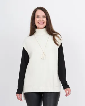 Emily Turtle Neck Sweater Off White - Final Sale