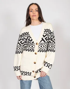 Fair Isle Knit Cardigan