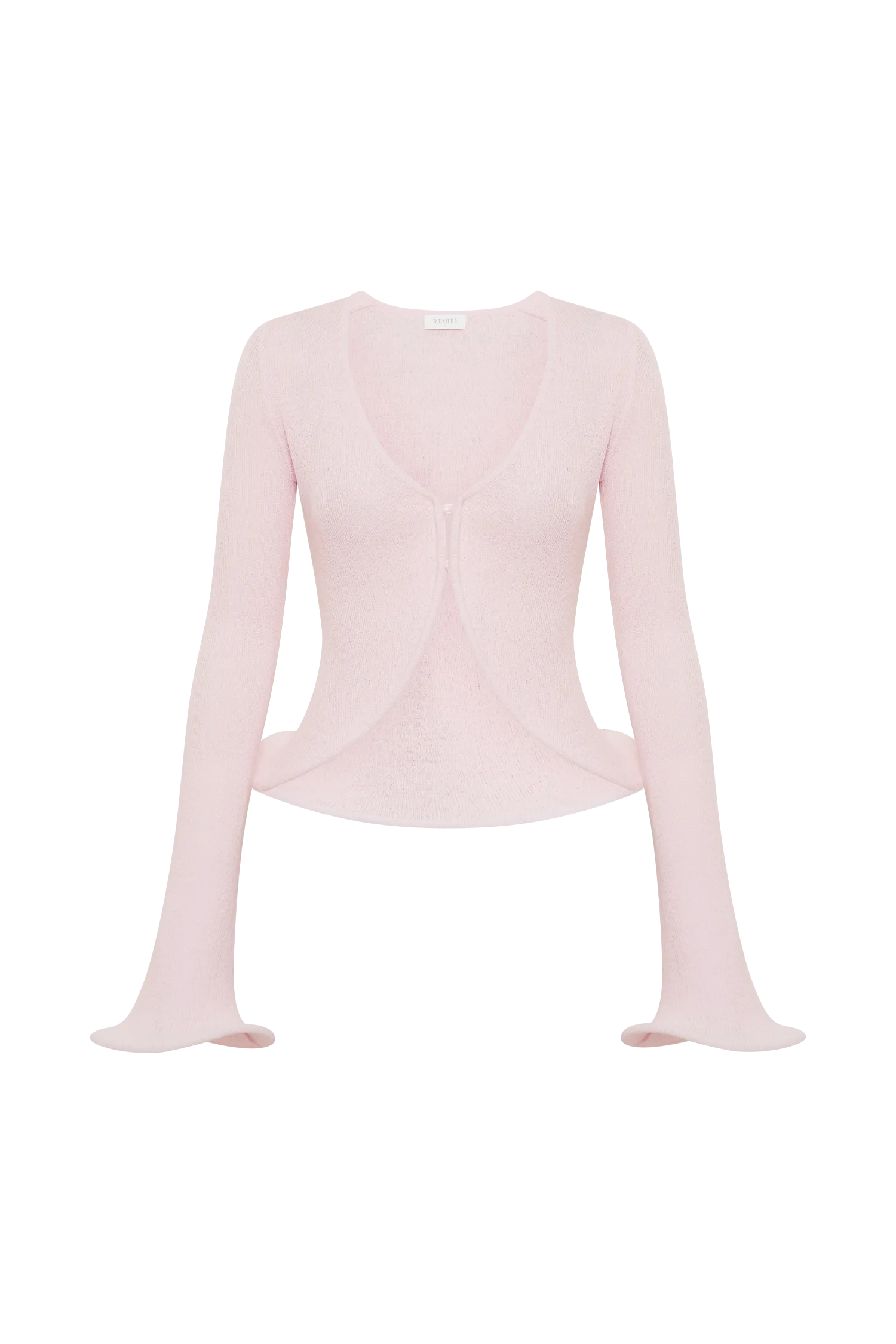 Gigi Long Sleeve Knit Top - Misty Rose