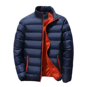 Men's Casual Lightweight Quilted Puffer Jacket with Zipper | Ideal for Autumn/Winter