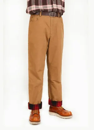 Men's Flannel Lined Pants,Soft Washed