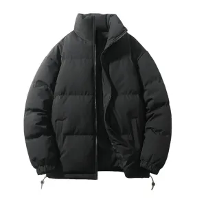 Men's Trendy Solid Colour Lightweight Puffer Jacket | Ideal for Autumn/Winter