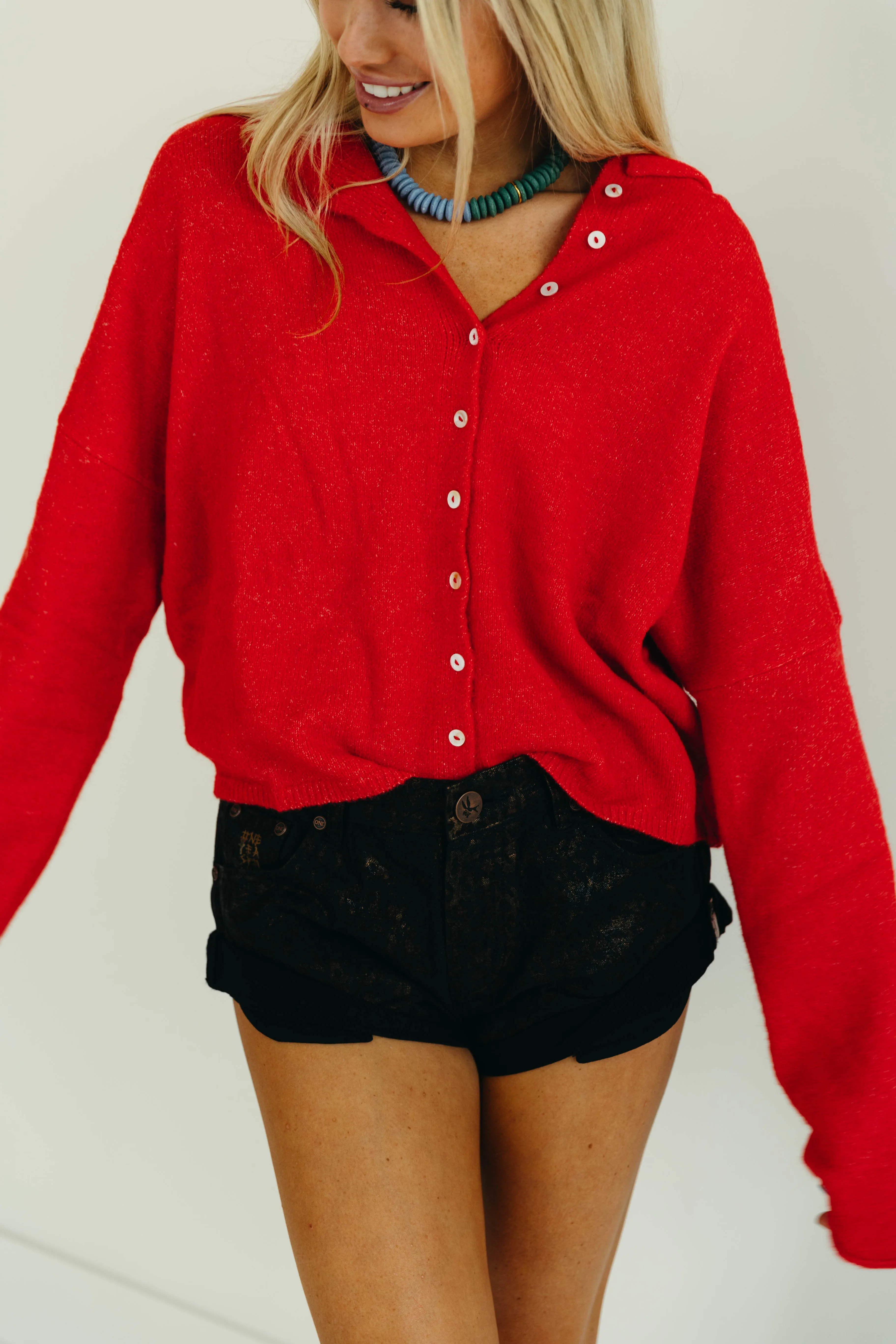 Noel Cardigan - Red