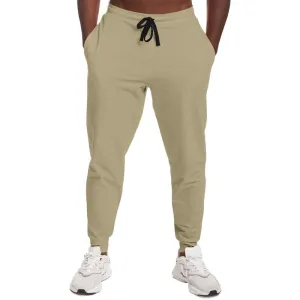 Shaded Pale Pastel Yellow Brown Joggers | Unisex | with PLUS sizes | C0M8Y30K30