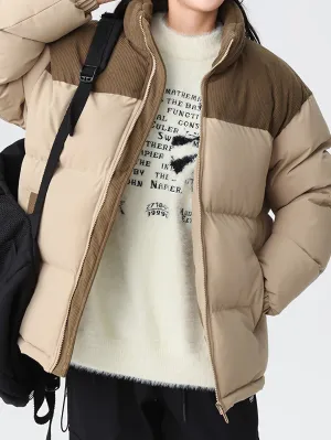 Stylish Trendy Color Block Puffer Winter Jacket for Men | Ideal for Winter