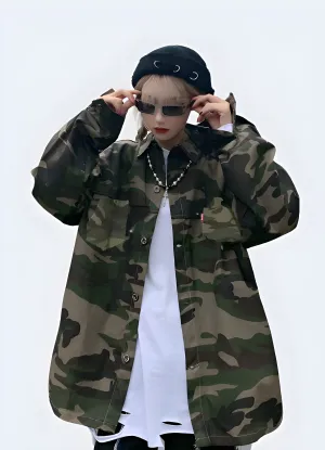 Women's Techwear Street Camo Jacket