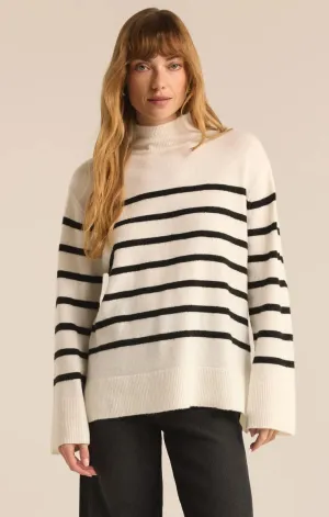 Z Supply Fin Stripe Turtleneck Sweater